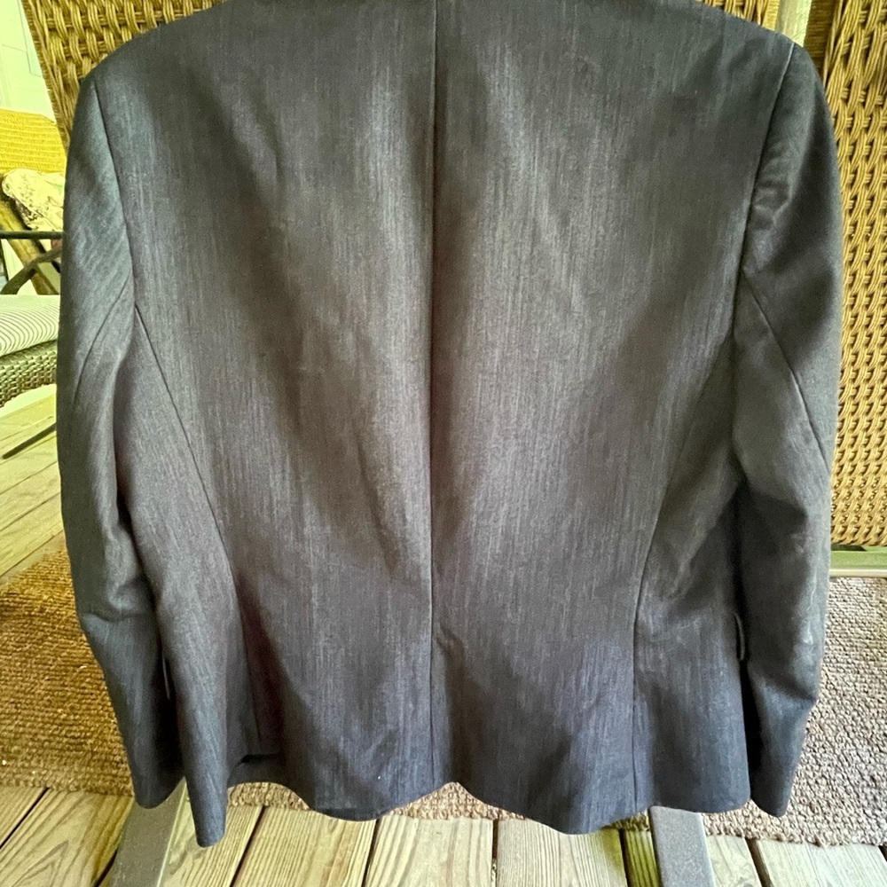 Classic Dark Denim-look Women's Skirt Suit - Picture 3 of 9